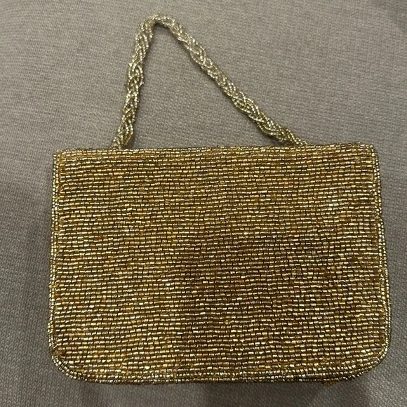 Staud Gold Beaded Bag - Picture 3 of 7